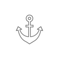 Anchor, Holland vector icon illustration