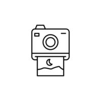 Photo camera, travel vector icon illustration