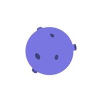 planet colored vector icon illustration