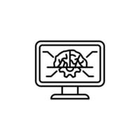 Computer vector icon illustration