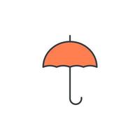 umbrella vector icon illustration