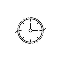 Time management, clock, hour, passing, schedule, time vector icon illustration