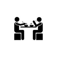 joint lunch vector icon illustration