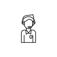 Corporate and business, headphones vector icon illustration