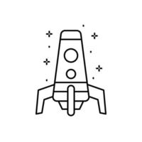 Spaceship vector icon illustration