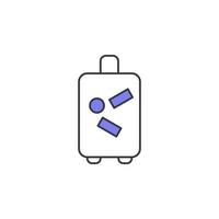 suitcase vector icon illustration