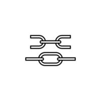 links, block chain vector icon illustration