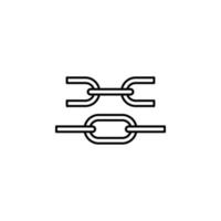 links, block chain vector icon illustration