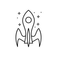 Spaceship vector icon illustration