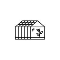 Greenhouse vector icon illustration