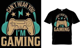 diseño de camiseta de juego vector