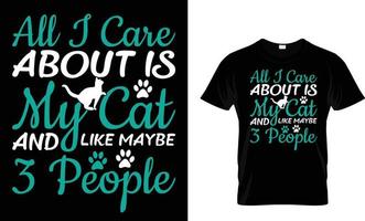 Cat T-Shirt design vector