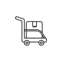 Move box vector icon illustration