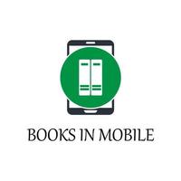 colored books in mobile vector icon illustration