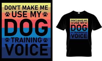 perro, perrito, pata, mascota tipografía camiseta diseño vector