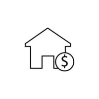 house price vector icon illustration