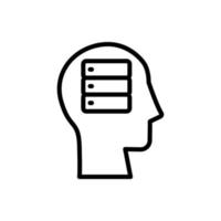 head data vector icon illustration