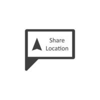 share location vector icon illustration