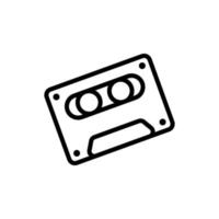 Cassette vector icon illustration