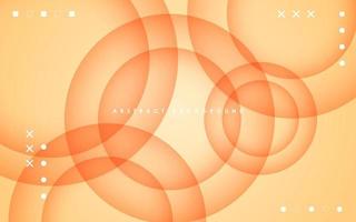 Abstract 3D circle layers orange soft color gradient background. eps10 vector