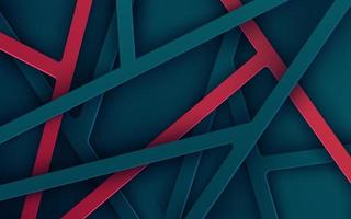 Abstract green red dimension line triangle background. eps10 vector