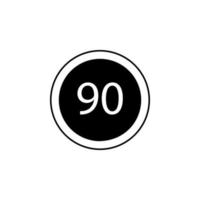 speed limit vector icon illustration