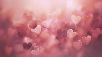 pink hearts on a background, in the style of subtle color gradations, ai yazawa, romantic scenes, light red, lovecore, yukimasa ida, generat ai photo