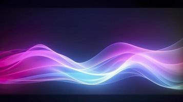 Minimal gradient background with flowing lights, neon colors, white and silver, glowing, shiny, sweeping, curving, smooth design, 8k, cinematic, generate ai photo