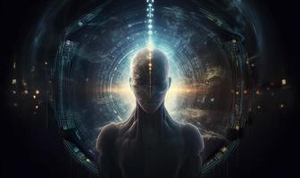 The Universal Operating System, the soul of the Universe entity, within this OS lives every single instruction needed for the creation code, generat ai photo