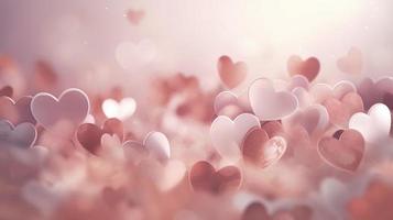 pink hearts on a background, in the style of subtle color gradations, ai yazawa, romantic scenes, light red, lovecore, yukimasa ida, generat ai photo