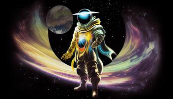galactic caretaker, digital art illustration, photo