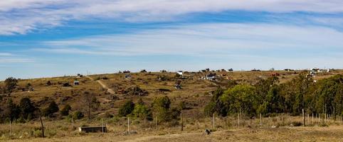 panorámico ver de villa yacanto, provincia de córdoba foto