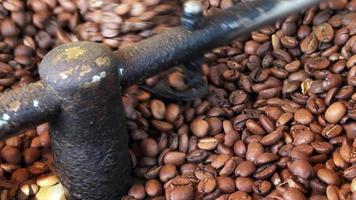 Aromatic Brown Coffee Beans in Roasting Machine video