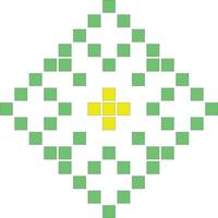 illustration vector graphic of abstract pixels shape good for graphic design