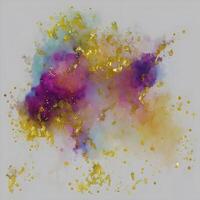 Abstract watercolor glitter background, Watercolor splash painting texture, Abstract luxury texture, Acrylic liquid glitter texture, photo