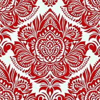 red and white floral pattern on a white background. . photo