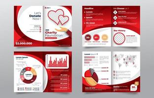 Charity Foundation Annual Report vector