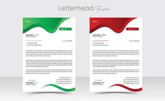 corporate modern letterhead design template. creative modern letterhead design template for your project. letterhead, letterhead, Business letterhead design. Pro Vector
