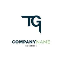 Initial Letter TG Icon Logo Design Template vector