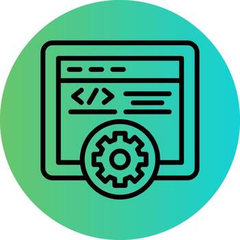 diseño de icono de vector de programación web