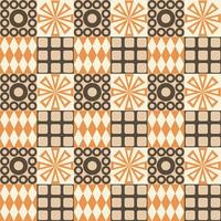 A pattern of orange and black combination with whitw background. vector