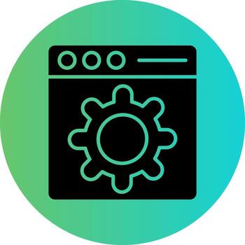 Web Setting Vector Icon Design