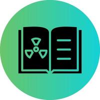 Chemistry Open Book Vector Icon Design