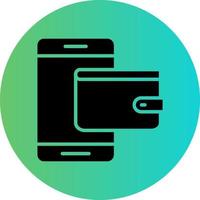 Digital Wallet Vector Icon Design