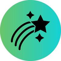 Shooting Star Vector Icon Design