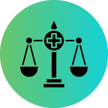 Health Law Vector Icon Design