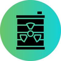 Nuclear Waste Vector Icon Design