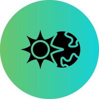 Solar Eclipse Vector Icon Design