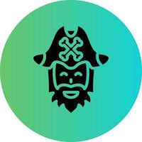 pirata barba vector icono diseño