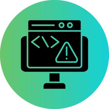 Code Error Vector Icon Design